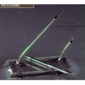 Crystal Double Pen Stand